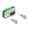 Delock HF/EMI Entstörfilter D-Sub 9 Pin Stecker zu Buchse mit Tiefpass kapazitiv