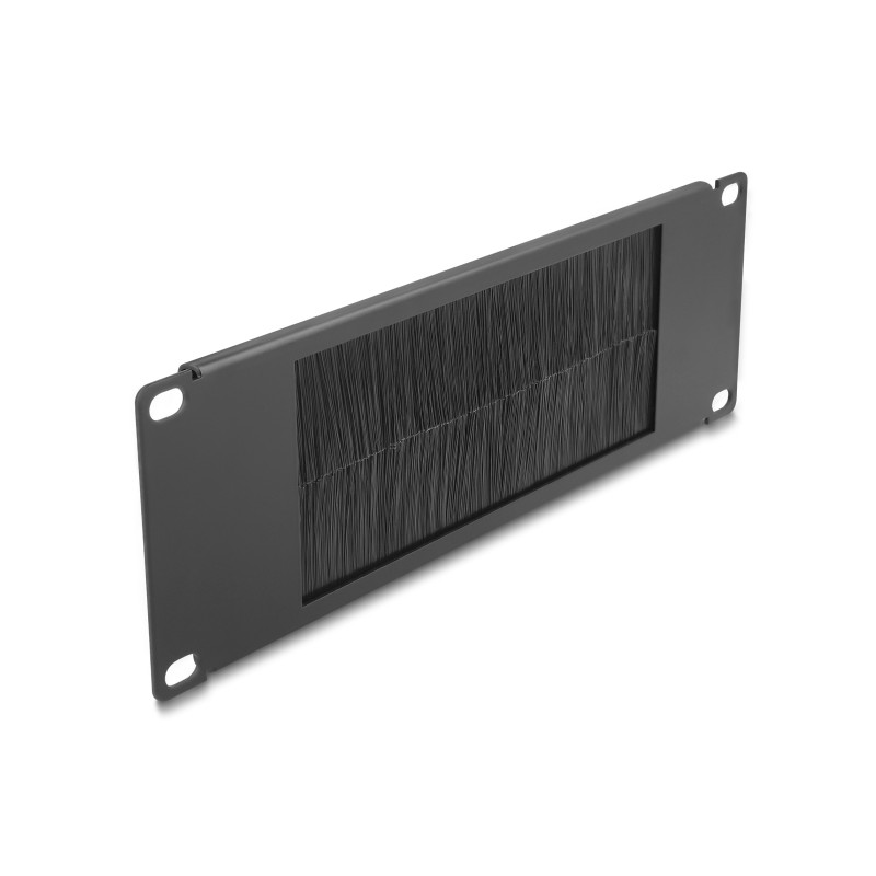 Delock 10″ Kabelmanagement Bürstenleiste 2 HE schwarz
