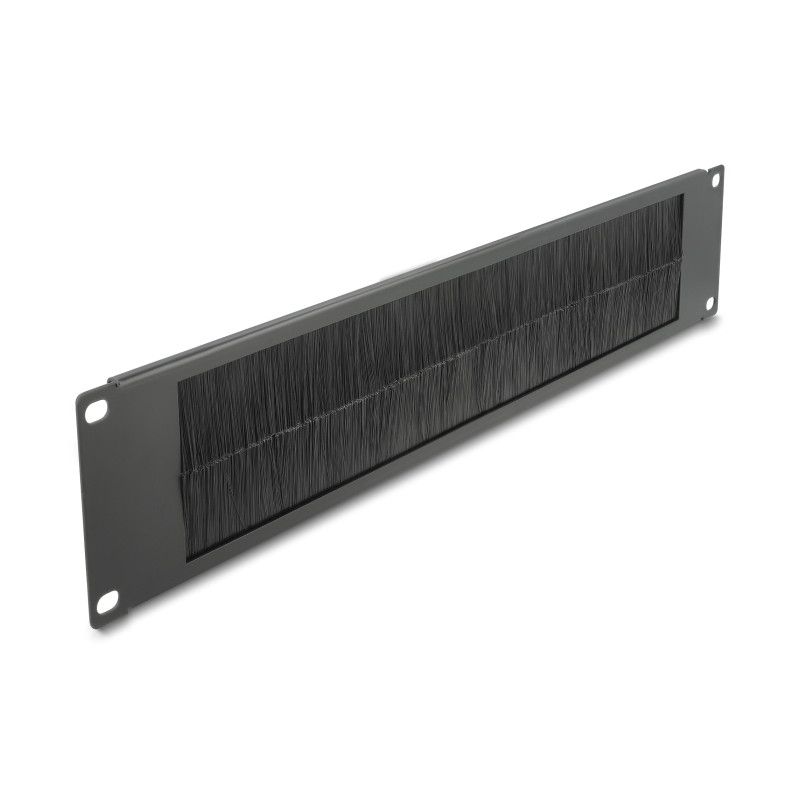 Delock 19″ Kabelmanagement Bürstenleiste 2 HE schwarz