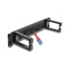 Delock 10″ Kabelmanagement Bürstenleiste mit 2 Bügeln 1 HE schwarz