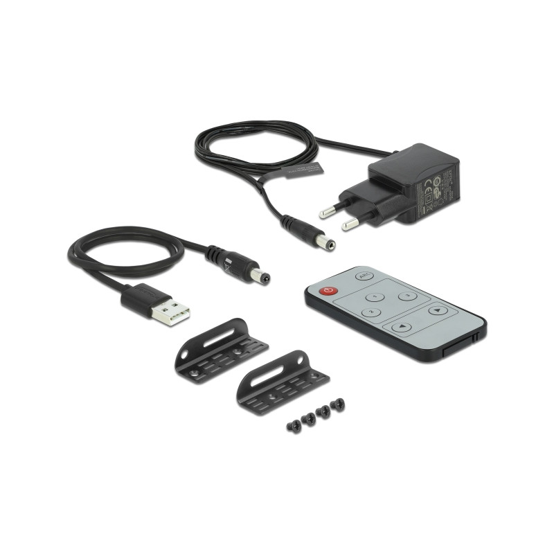 Delock HDMI Switch 3 x HDMI in zu 1 x HDMI out 4K 60 Hz mit Audio Extraktor