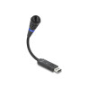 Delock USB Mikrofon mit Schwanenhals und Mute Button