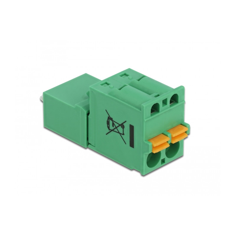 Delock Terminalblock Set für Platine 2 Pin 5,08 mm Rastermaß vertikal