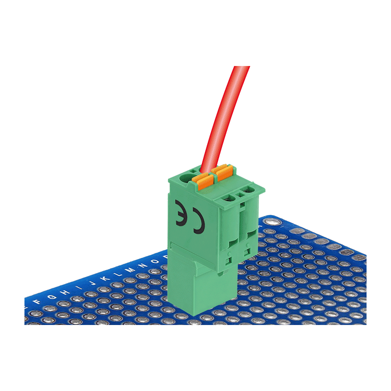 Delock Terminalblock Set für Platine 2 Pin 5,08 mm Rastermaß vertikal