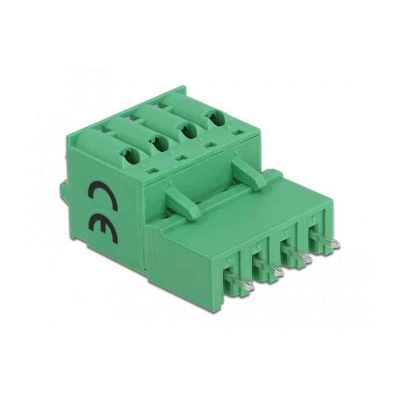 Delock Terminalblock Set für Platine 4 Pin 5,08 mm Rastermaß vertikal