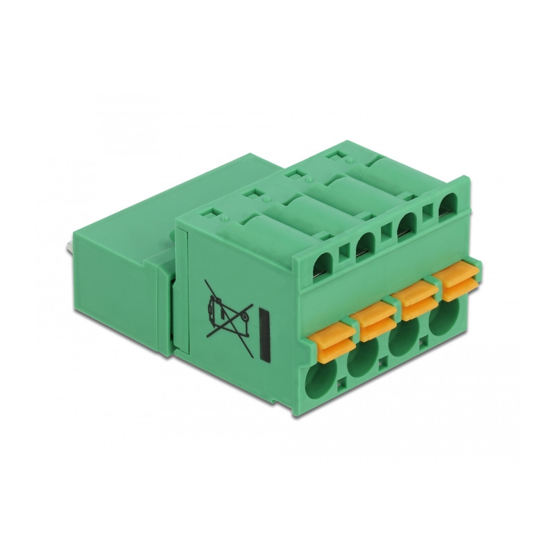 Delock Terminalblock Set für Platine 4 Pin 5,08 mm Rastermaß vertikal