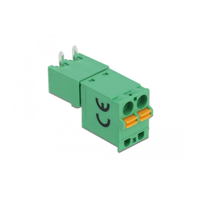 Delock Terminalblock Set für Platine 2 Pin 5,08 mm Rastermaß horizontal