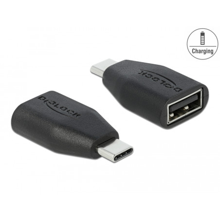Delock USB Datenblocker USB Type-C™ Stecker zu Typ-A Buchse
