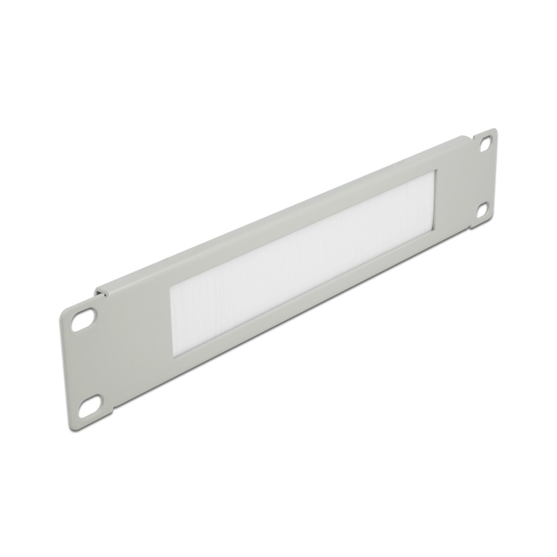 Delock 10″ Kabelmanagement Bürstenleiste 1 HE grau