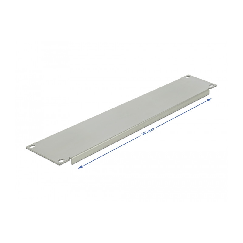 Delock 19″ Netzwerkschrank Blindabdeckung 2 HE grau