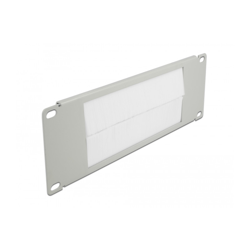 Delock 10″ Kabelmanagement Bürstenleiste 2 HE grau