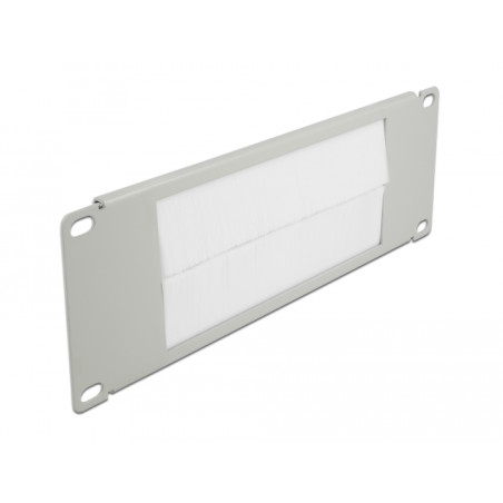 Delock 10″ Kabelmanagement Bürstenleiste 2 HE grau