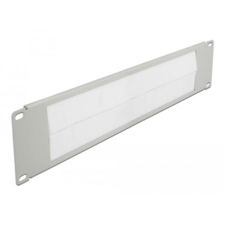 Delock 19″ Kabelmanagement Bürstenleiste 2 HE grau