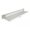 Delock 19″ Kabelmanagement Bürstenleiste mit Kabelabfangplatte 1 HE grau