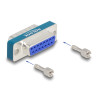 Delock HF/EMI Entstörfilter D-Sub 15 Pin Stecker zu Buchse mit Tiefpass induktiv