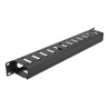 Delock 19″ Kabelmanagement Rangierpanel mit 2 Öffnungen 1 HE schwarz