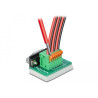 Delock D-Sub9 Buchse zu Terminalblock mit Drucktaster vertikal