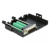 Delock D-Sub15 Stecker zu Terminalblock mit Gehäuse