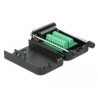 Delock D-Sub15 Stecker zu Terminalblock mit Gehäuse