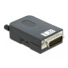 Delock D-Sub15 Stecker zu Terminalblock mit Gehäuse
