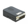 Delock D-Sub15 Stecker zu Terminalblock mit Gehäuse