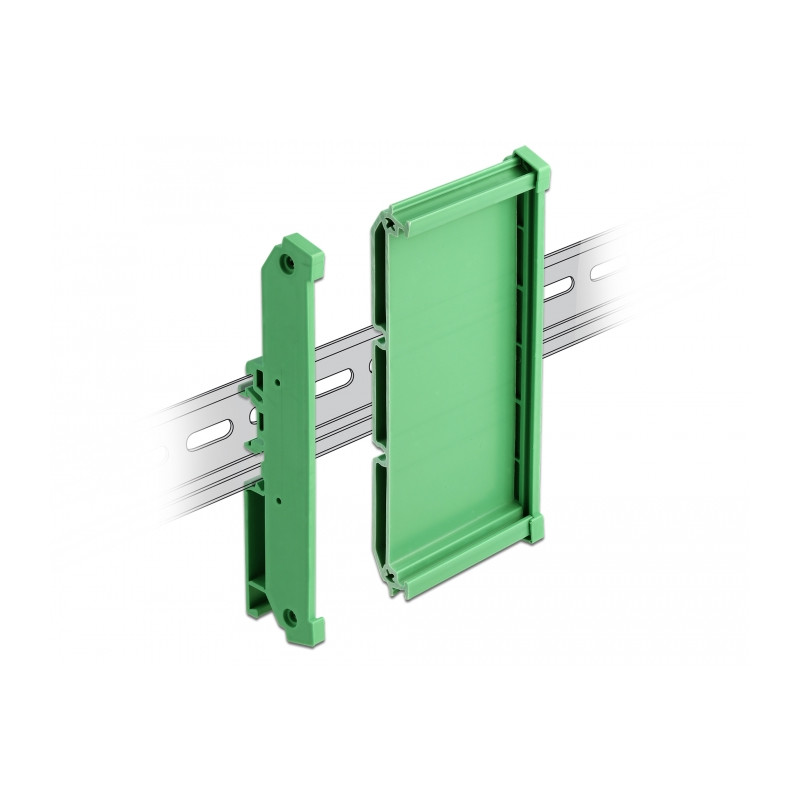Delock Platinenhalterung (107 mm) für Hutschiene 5 cm lang