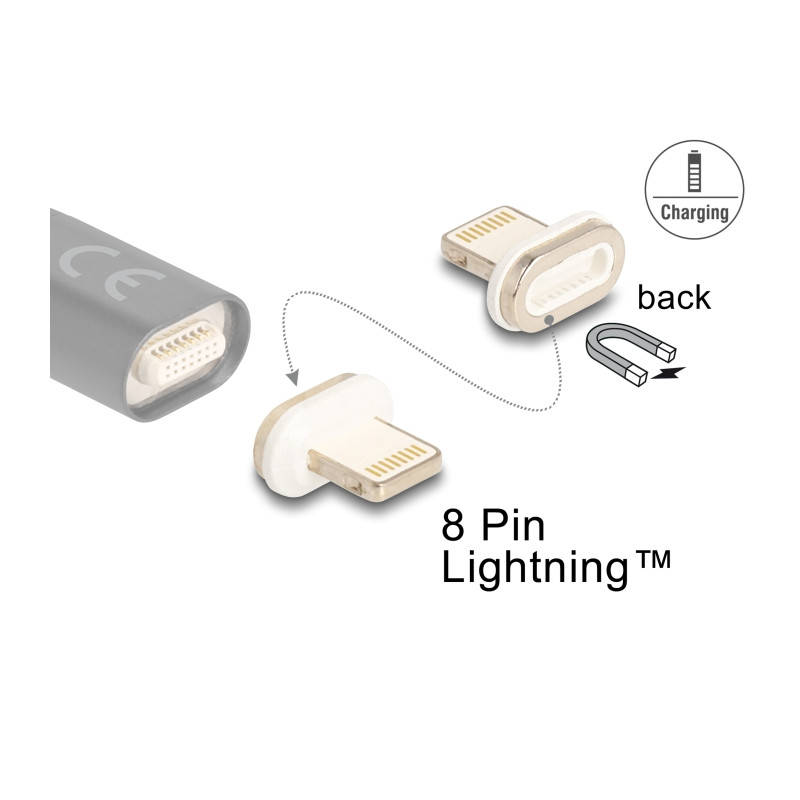 Delock Magnetischer Adapter 8 Pin Lightning™ Stecker