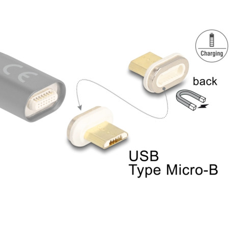Delock Magnetischer Adapter USB Typ Micro-B Stecker