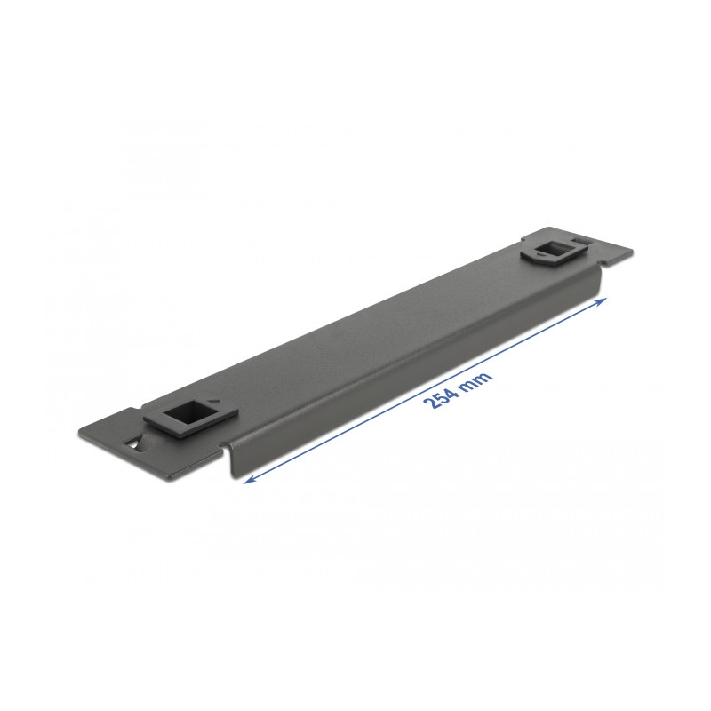 Delock 10″ Netzwerkschrank Blindabdeckung werkzeugfrei 1 HE schwarz