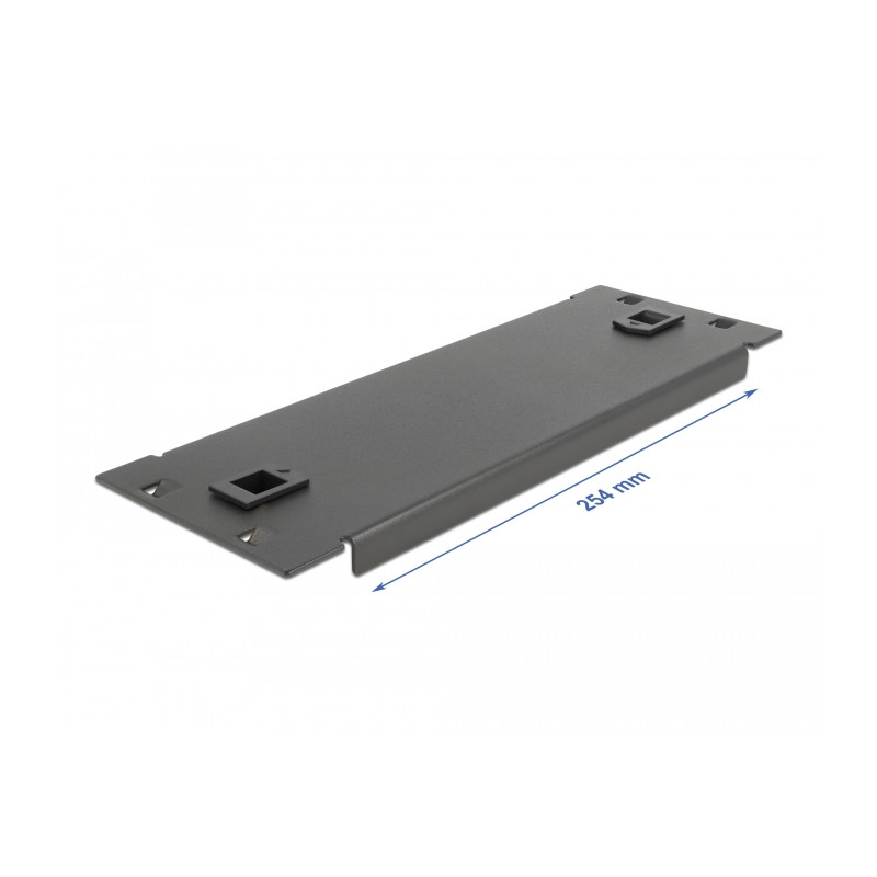 Delock 10″ Netzwerkschrank Blindabdeckung werkzeugfrei 2 HE schwarz