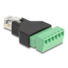 Delock RJ12 Stecker zu Terminalblock Adapter 6 Pin 2-teilig