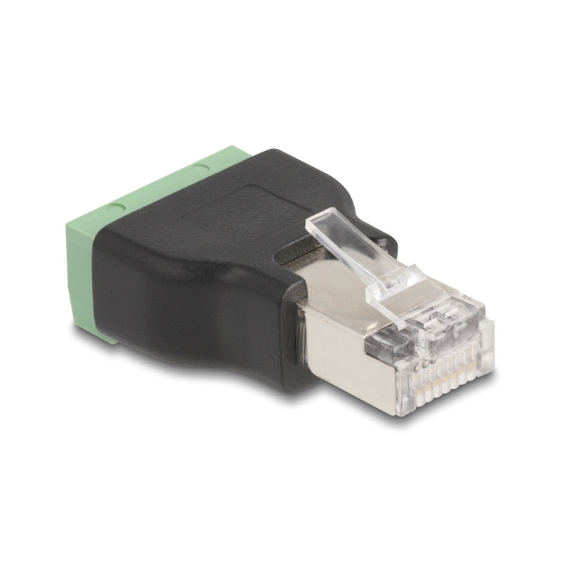 Delock RJ45 Stecker zu Terminalblock Adapter 4 Pin