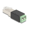 Delock RJ45 Stecker zu Terminalblock Adapter 2 Pin