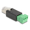 Delock RJ45 Stecker zu Terminalblock Adapter 3 Pin 2-teilig
