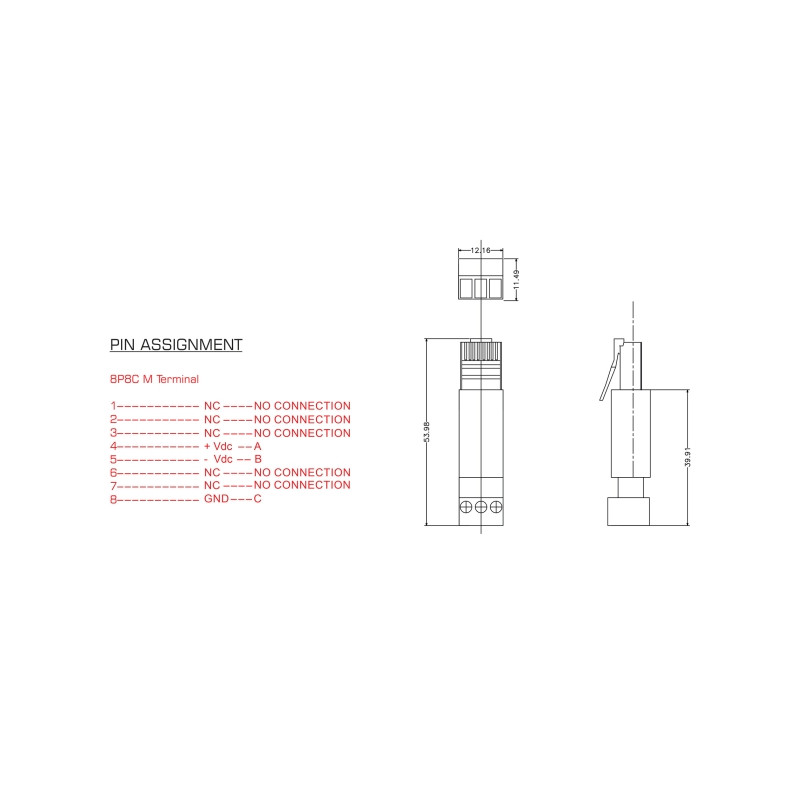 Delock RJ45 Stecker zu Terminalblock Adapter 3 Pin 2-teilig