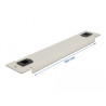 Delock 10″ Netzwerkschrank Blindabdeckung werkzeugfrei 1 HE grau