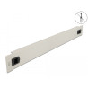 Delock 19″ Netzwerkschrank Blindabdeckung werkzeugfrei 1 HE grau