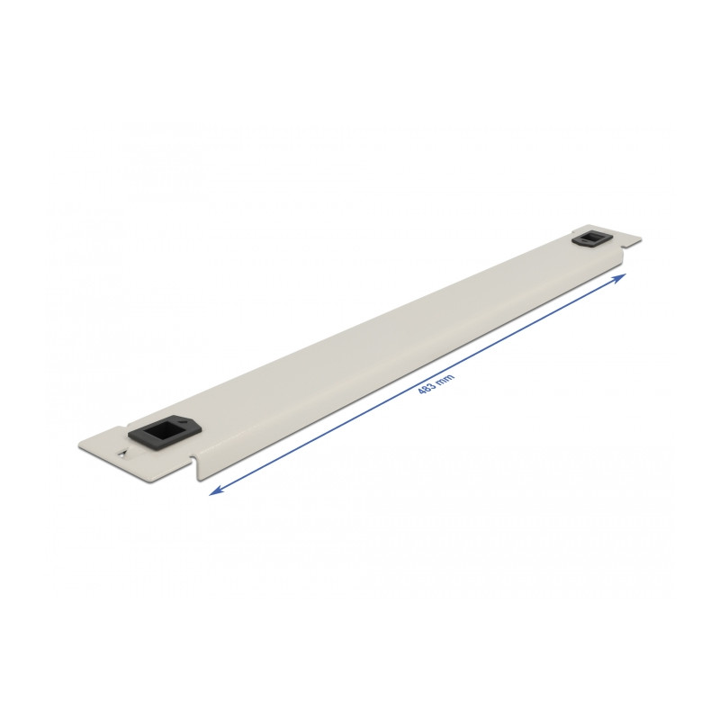 Delock 19″ Netzwerkschrank Blindabdeckung werkzeugfrei 1 HE grau