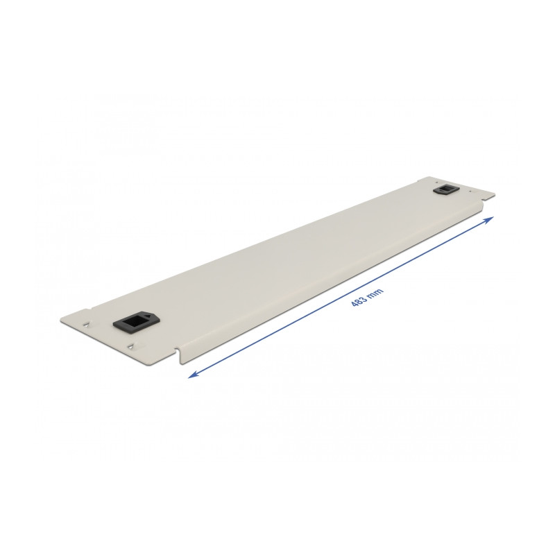 Delock 19″ Netzwerkschrank Blindabdeckung werkzeugfrei 2 HE grau