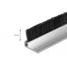 Delock Bürstenstreifen 20 mm mit Alu-Profil gewinkelt - Länge 1 m