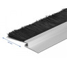 Delock Bürstenstreifen 40 mm mit Alu-Profil gerade - Länge 1 m