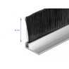 Delock Bürstenstreifen 40 mm mit Alu-Profil gewinkelt - Länge 1 m