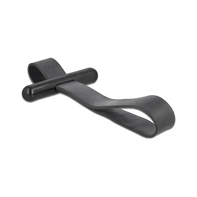 Delock Kabelbinder mit Gummischlaufe schwarz