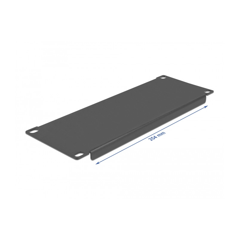 Delock 10″ Netzwerkschrank Blindabdeckung 2 HE schwarz