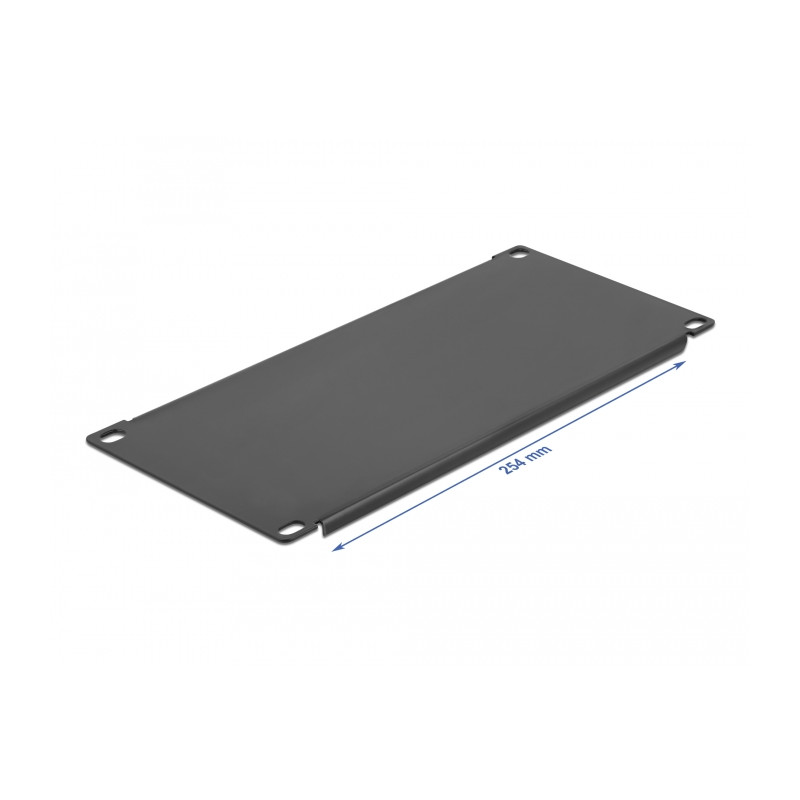 Delock 10″ Netzwerkschrank Blindabdeckung 3 HE schwarz
