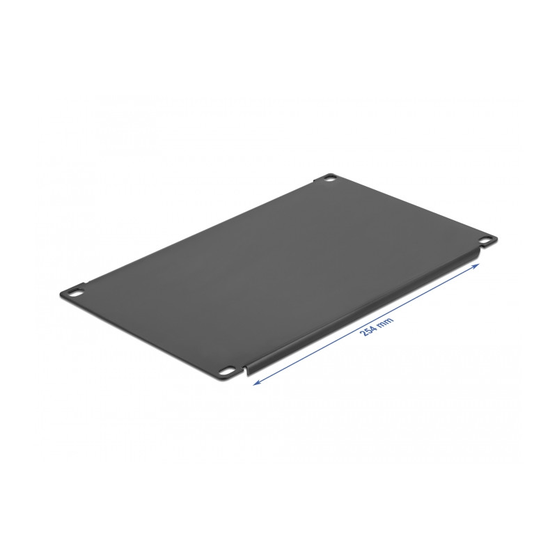 Delock 10″ Netzwerkschrank Blindabdeckung 4 HE schwarz