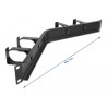 Delock 19″ Kabelmanagement Rangierpanel mit 4 Bügeln gewinkelt 1 HE schwarz