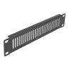 Delock 10″ Netzwerkschrank Panel mit Lüftungsschlitzen vertikal 1 HE schwarz