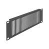 Delock 10″ Netzwerkschrank Panel mit Lüftungsschlitzen vertikal 2 HE schwarz