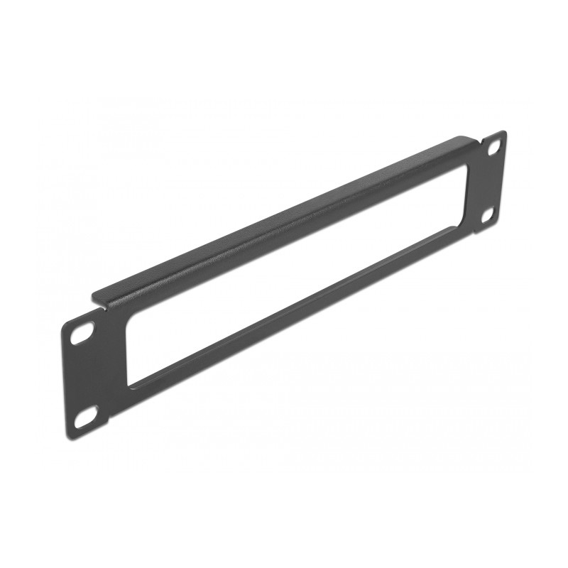 Delock 10″ Netzwerkschrank Panel mit Öffnung 1 HE schwarz